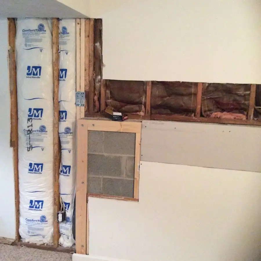 Wall insulation replacement during Contents Cleaning & Restoration in Opelika